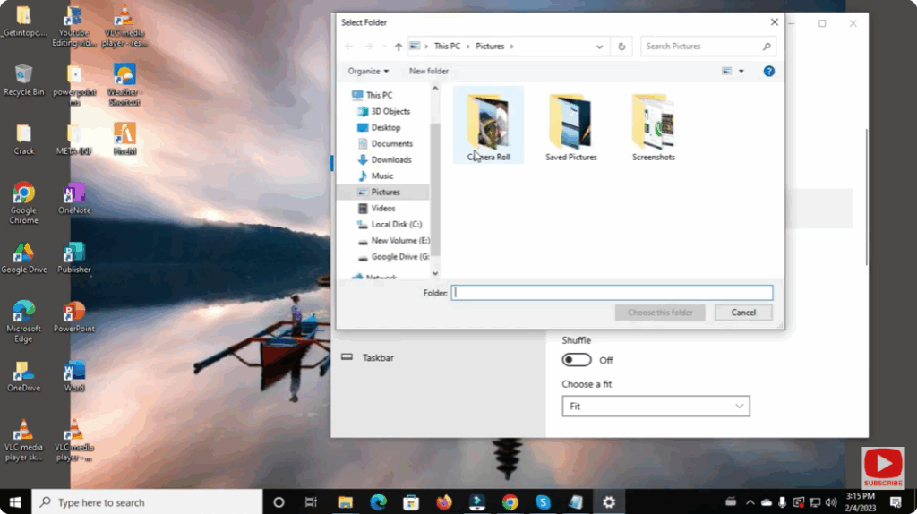Choose Picture Wallpaper