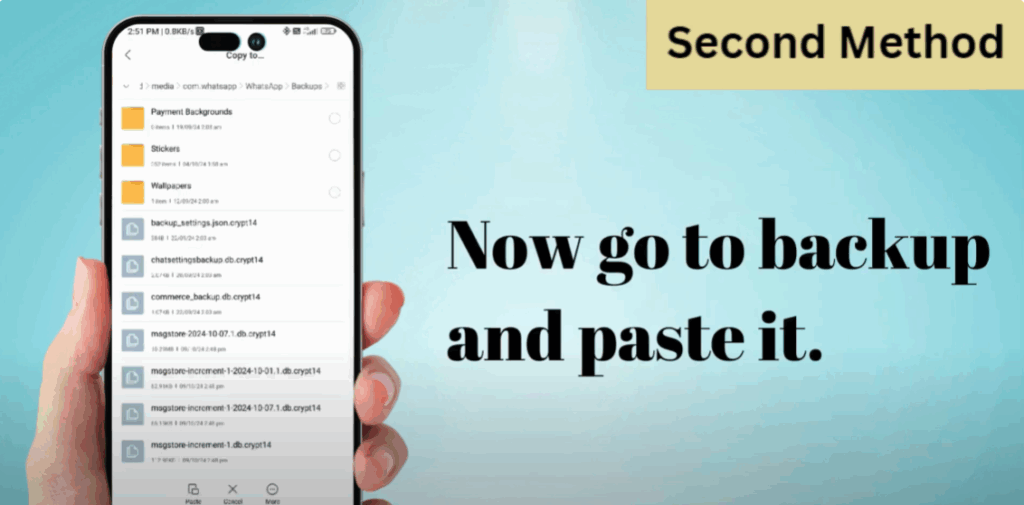 Copy and Backup the Database