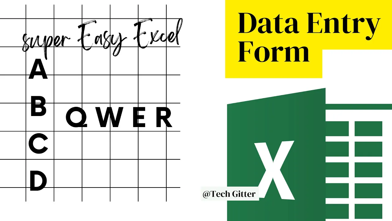 Creating Easy Data Entry Forms in Excel