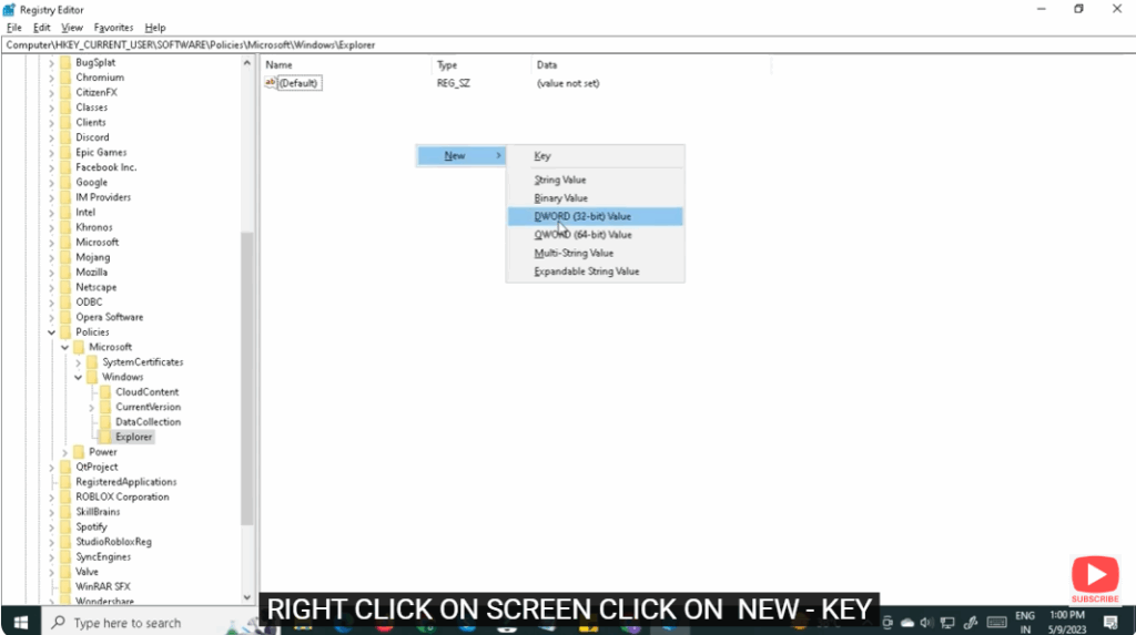 DWORD (32-bit) Value