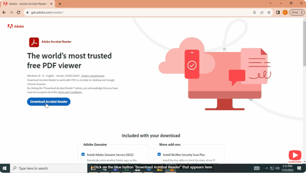 Download Acrobat Reader