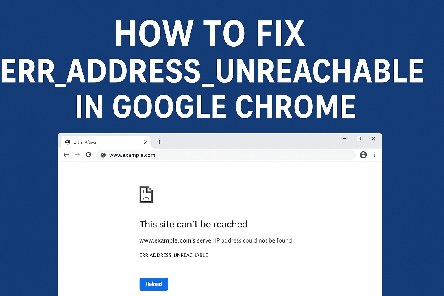 ERR_ADDRESS_UNREACHABLE