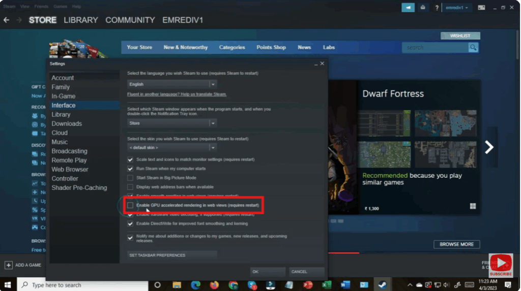 Enable or Disable According to Your Need