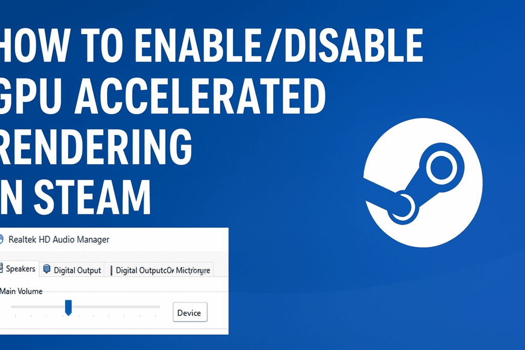 Enable/Disable GPU Accelerated Rendering In Steam
