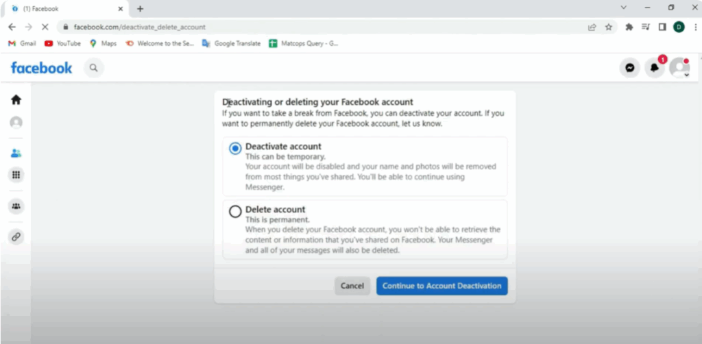 Go to Deactivation and Deletion