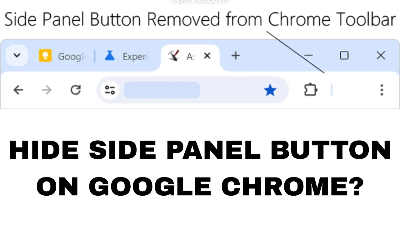 How To Hide Side Panel Button On Google Chrome?