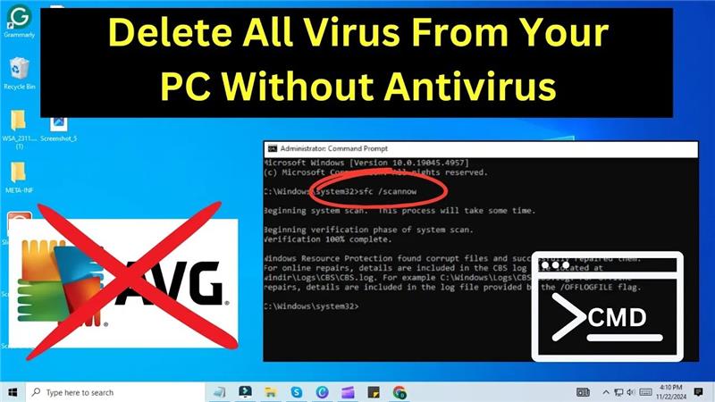 How To Remove ALL Viruses Using CMD | No Antivirus Needed!