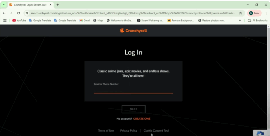 Login and enter your details