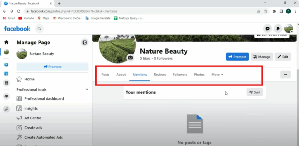 Page Sections to Explore