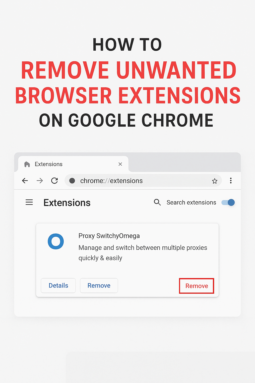Remove Unwanted Browser Extensions on Google Chrome