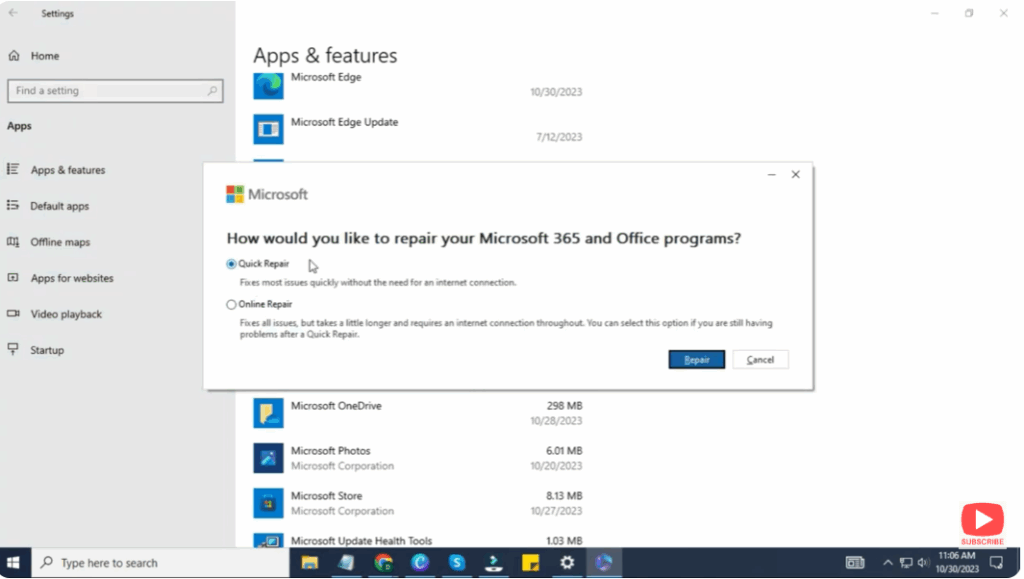 Reset Office Installation