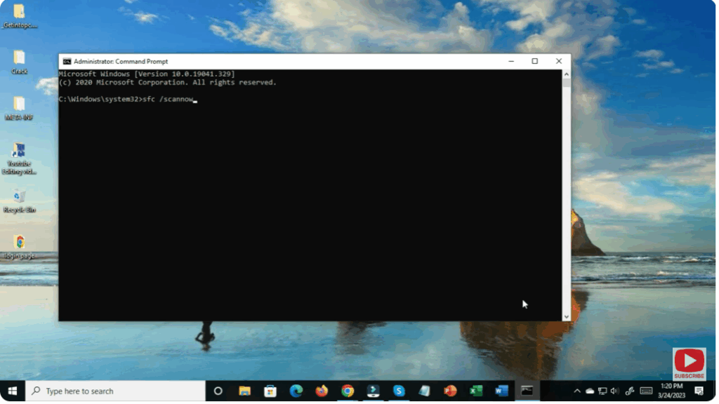 Run System File Checker SFC