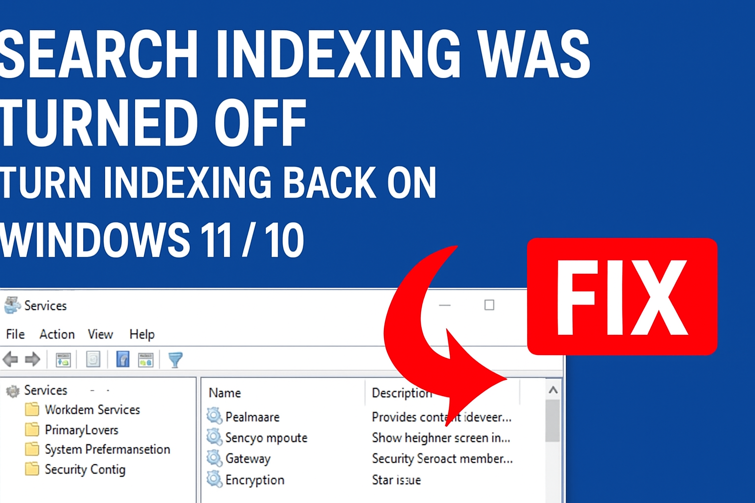 Search Indexing