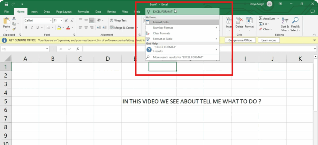 Select from the suggested commands