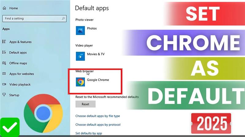 Set Chrome as Default Browser in Windows | 2025 Easy Tutorial