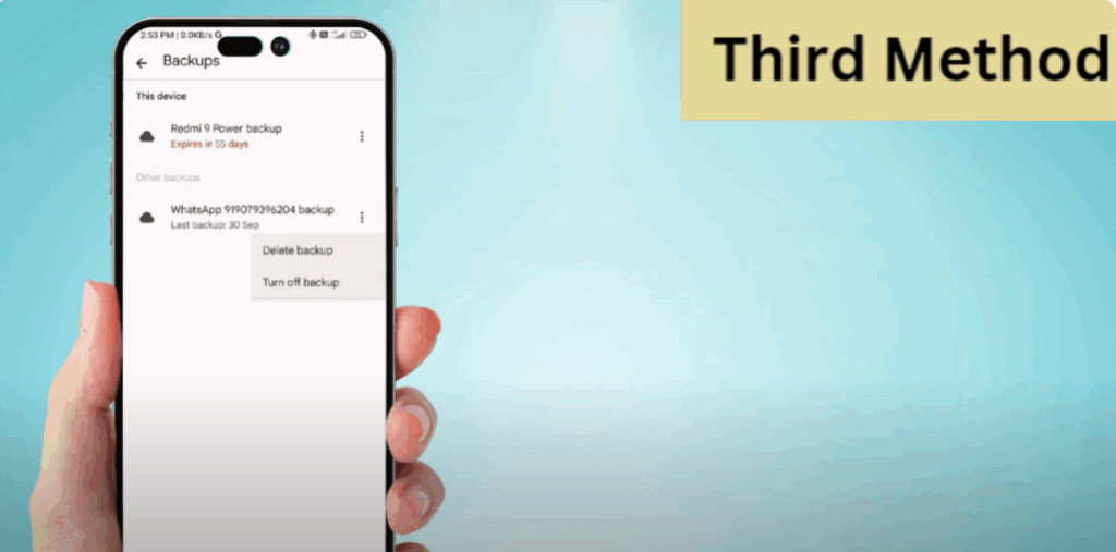 Using Google Drive Backup