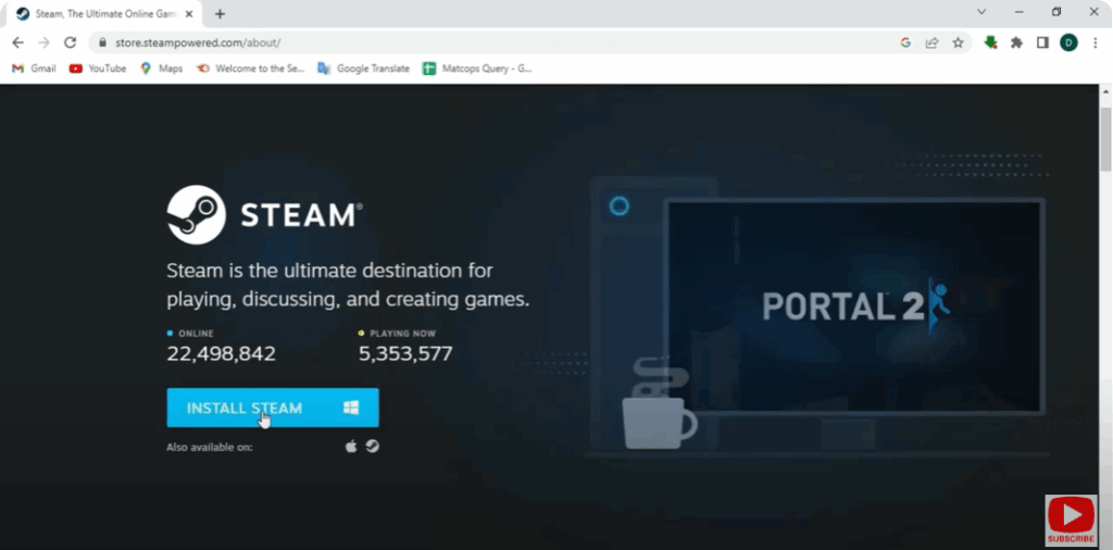 Visit the Official Steam Website