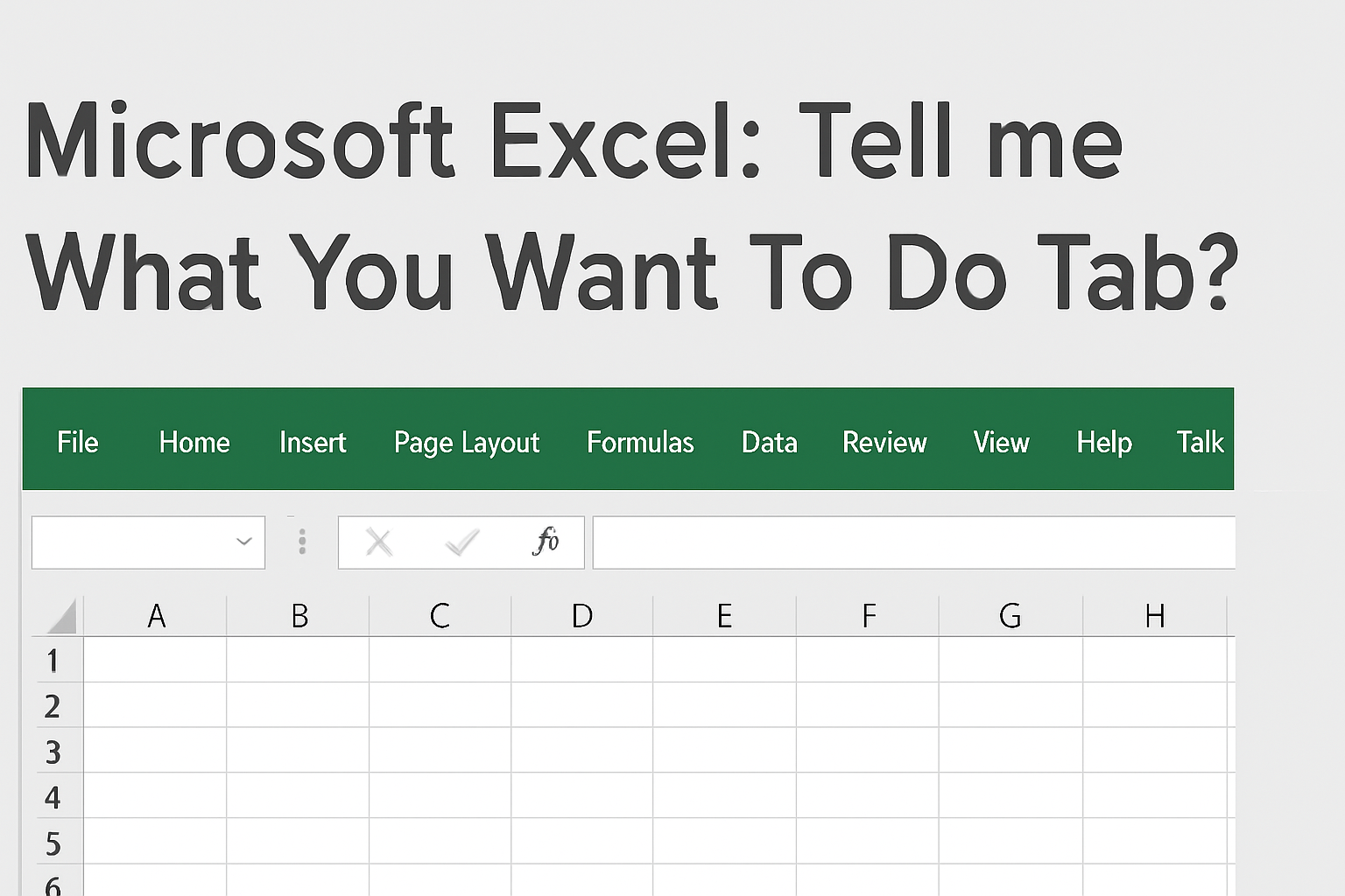 What You Want To Do Tab