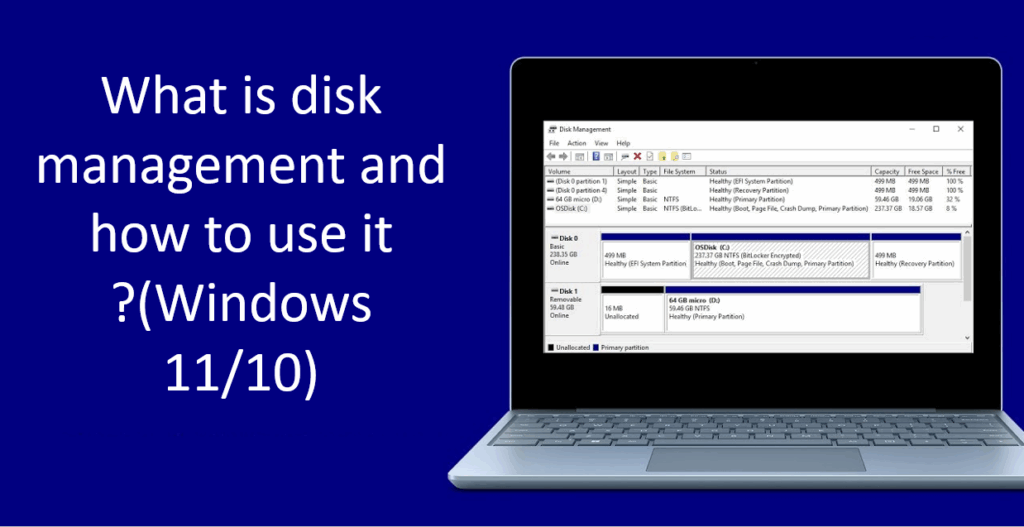 What is disk management and how to use it