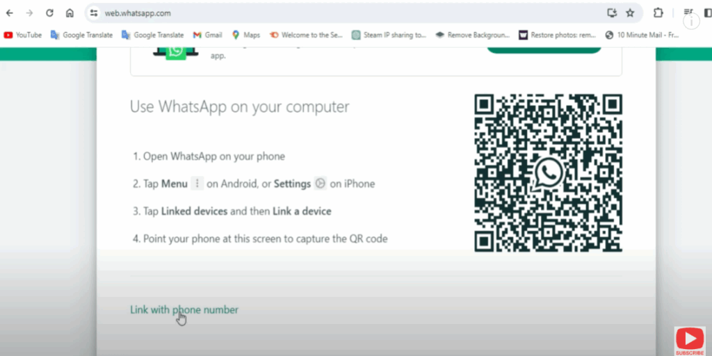 link with phone number