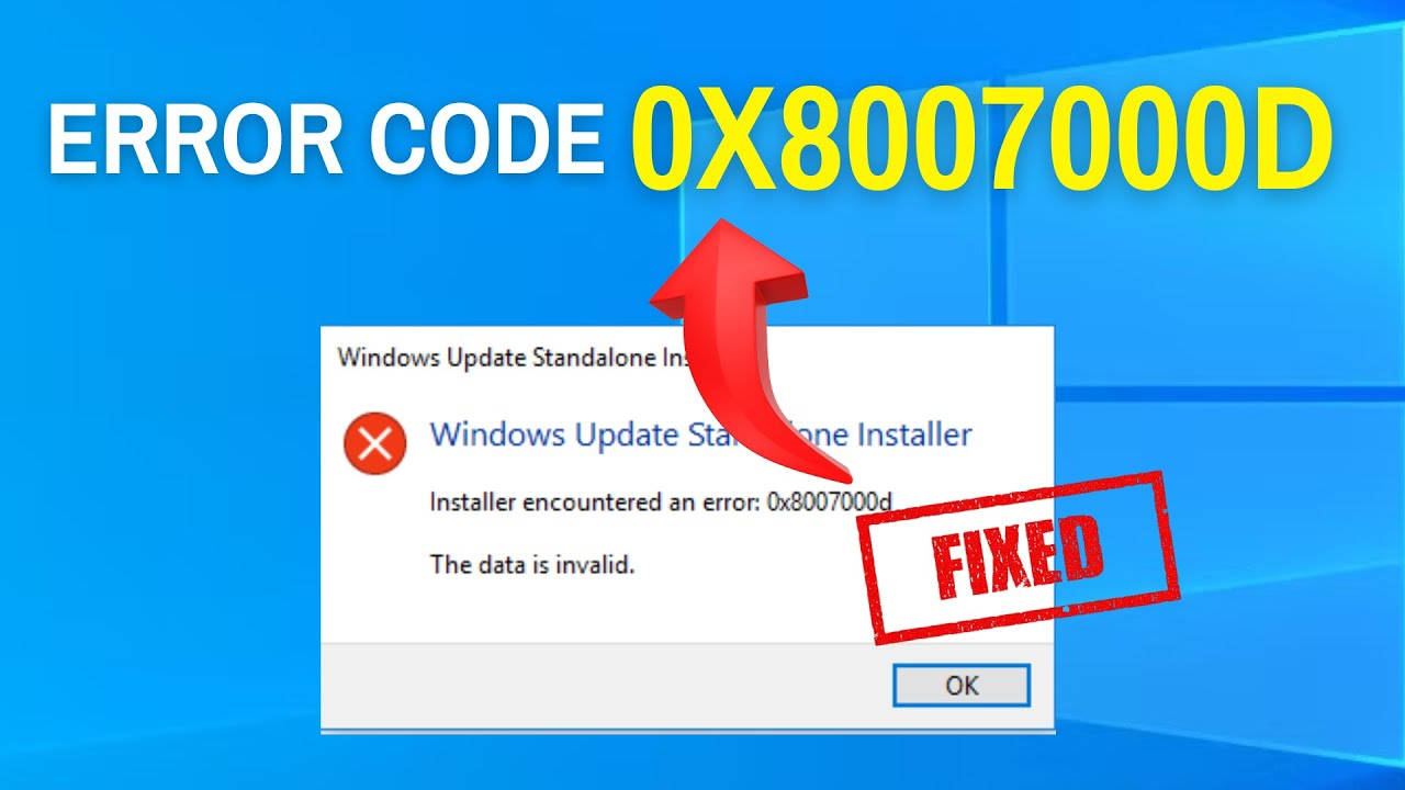 0x8007000d Error Code FIX – Easy Method!