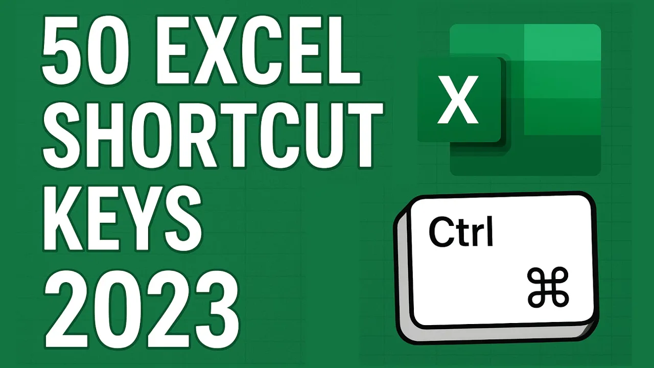 50 EXCEL SHORTCUT KEYS 2023