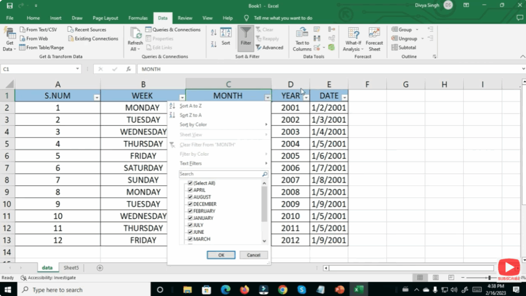 Apply a Basic Filter