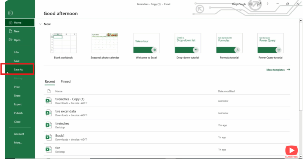 Click on file option here you have to save as option will appear click on it