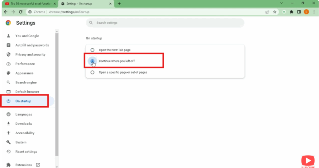 Continue where you left off