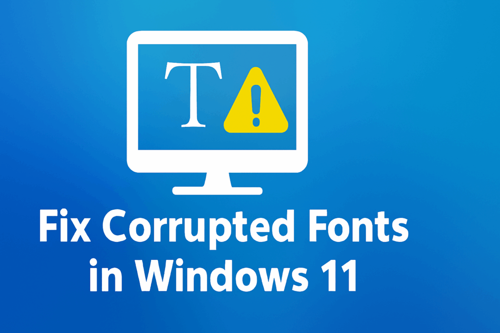 Fix Corrupted Fonts in Windows 11?