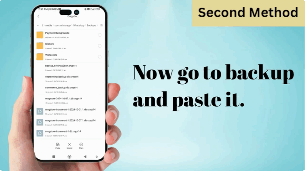 Copy & Paste the Database File
