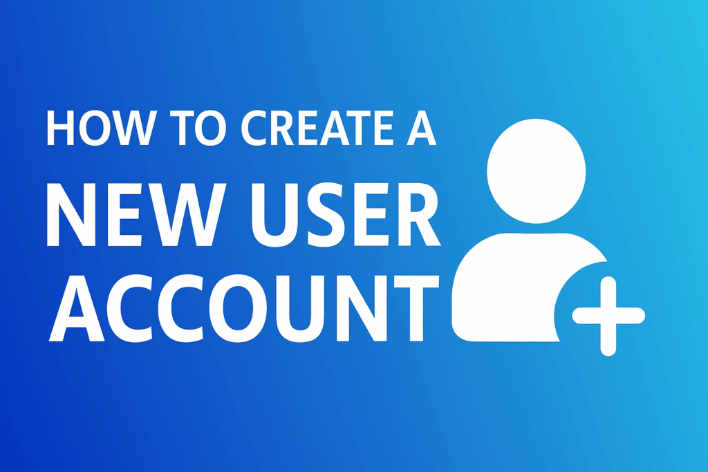 Create A New User Account