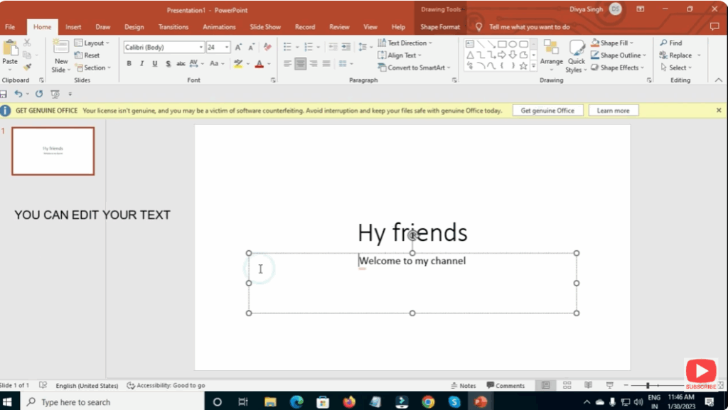 Create the Title Slide