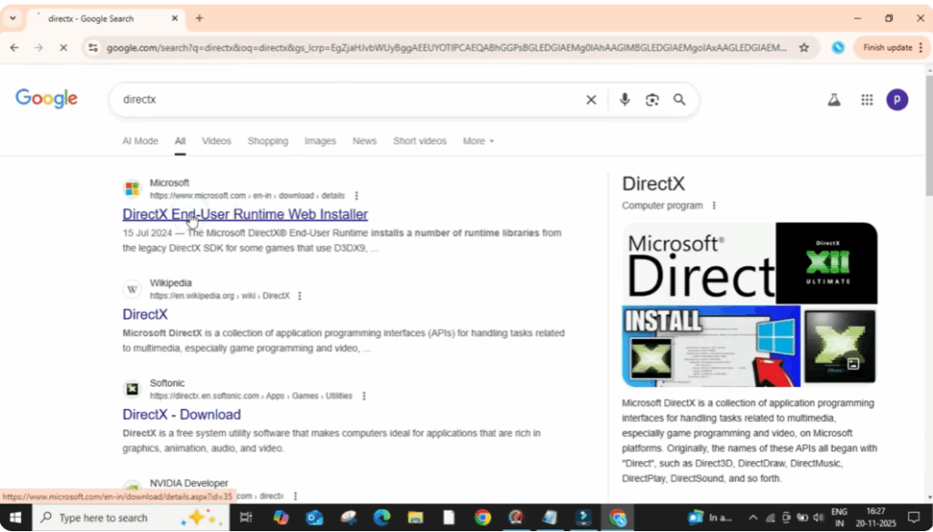 DirectX download