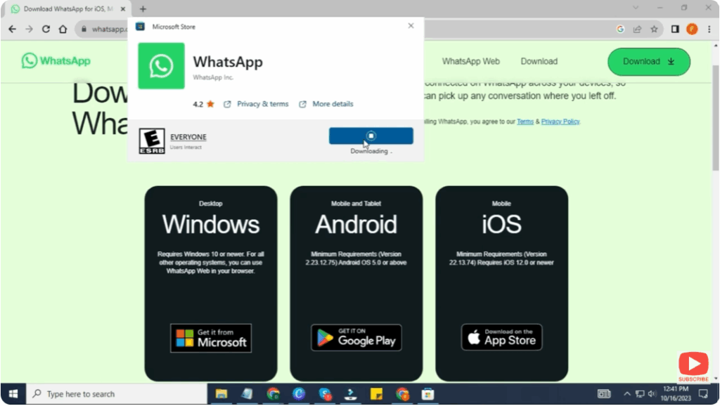 Download WhatsApp for Windows