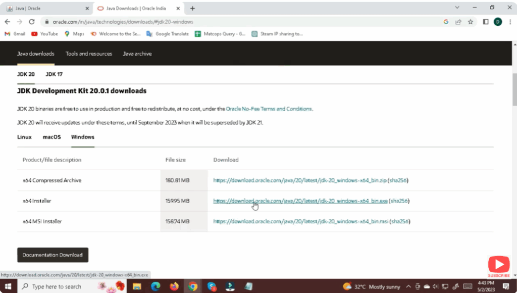 Download the Correct Java Version