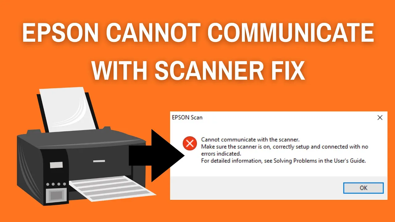 Epson Cannot Communicate with Scanner FIX