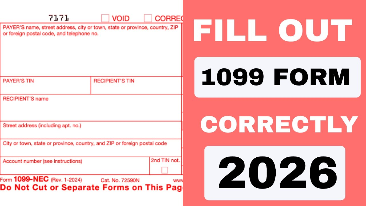 Fill Out Your 1099 Form Correctly in 2026 — Step-by-Step Guide!