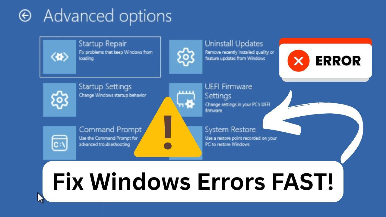 Fix All Windows Issues in Minutes | Built-In Repair Tool Guide