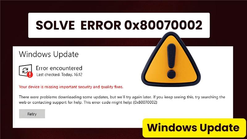 Fix Error 0x80070002 in Windows 10/11 (NEW 2026 Method!)