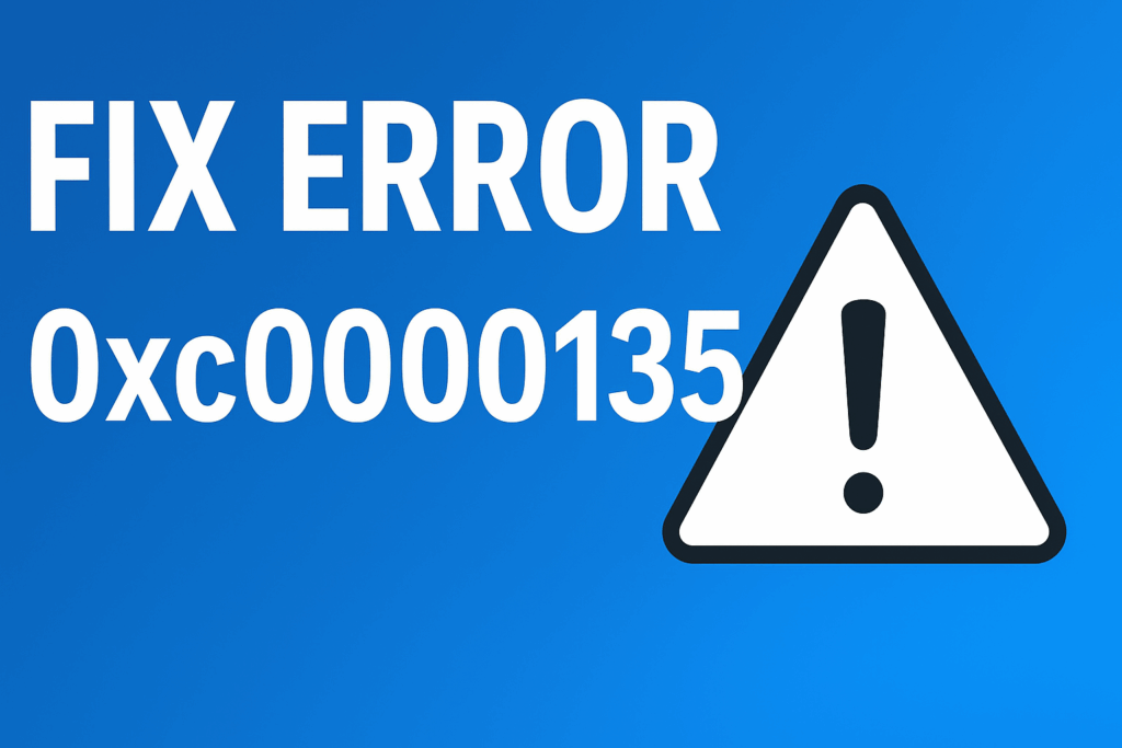 Fix Error 0xc0000135
