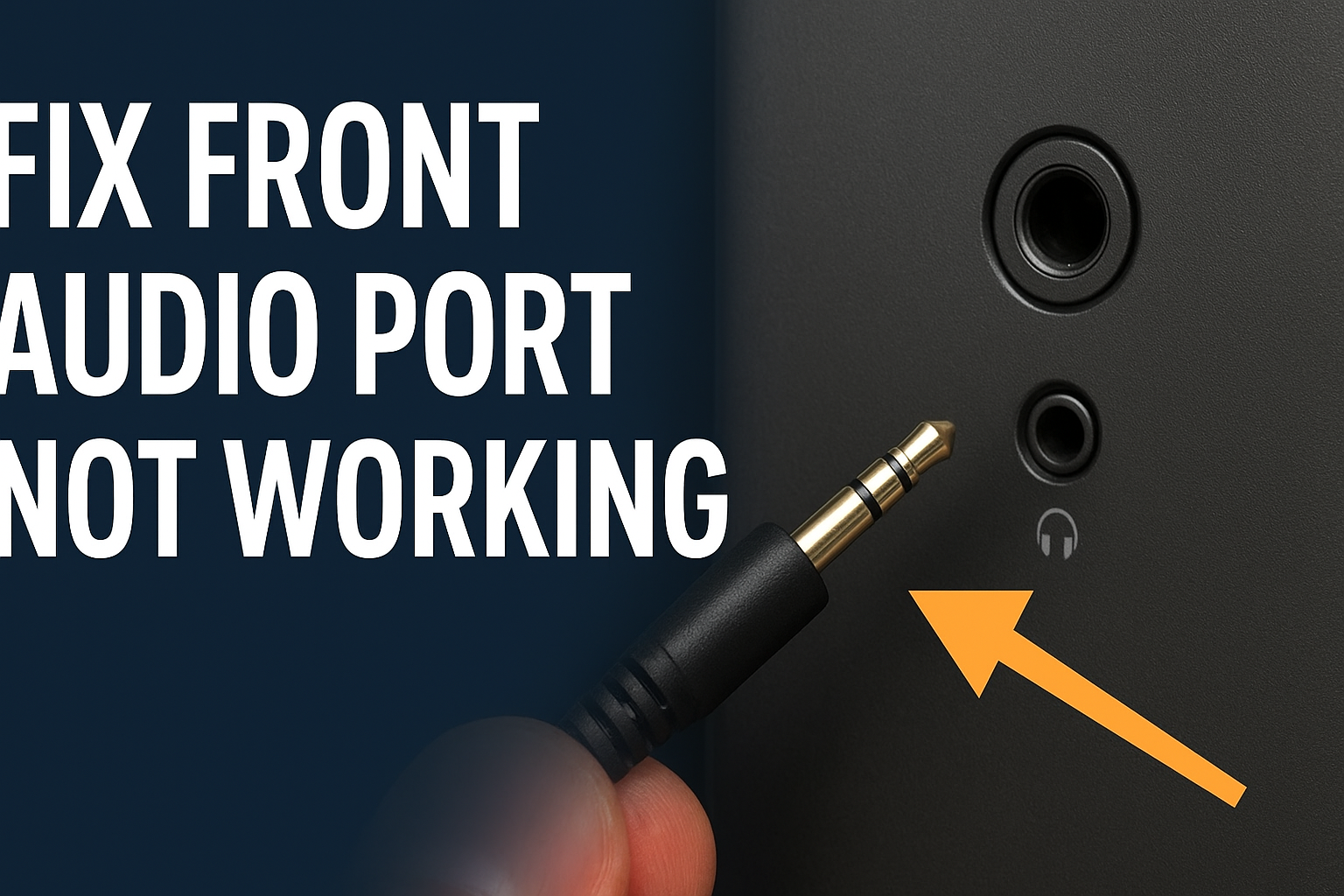 Fix Front Audio Port Not Working