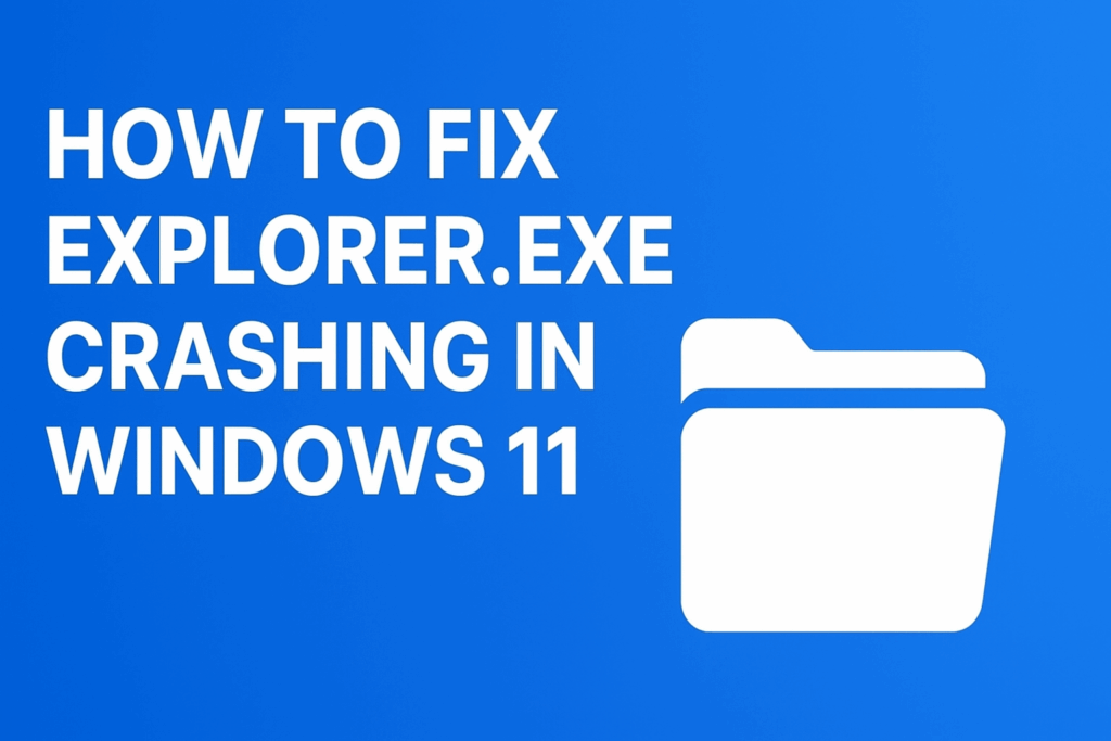 Fix explorer.exe Crashing
