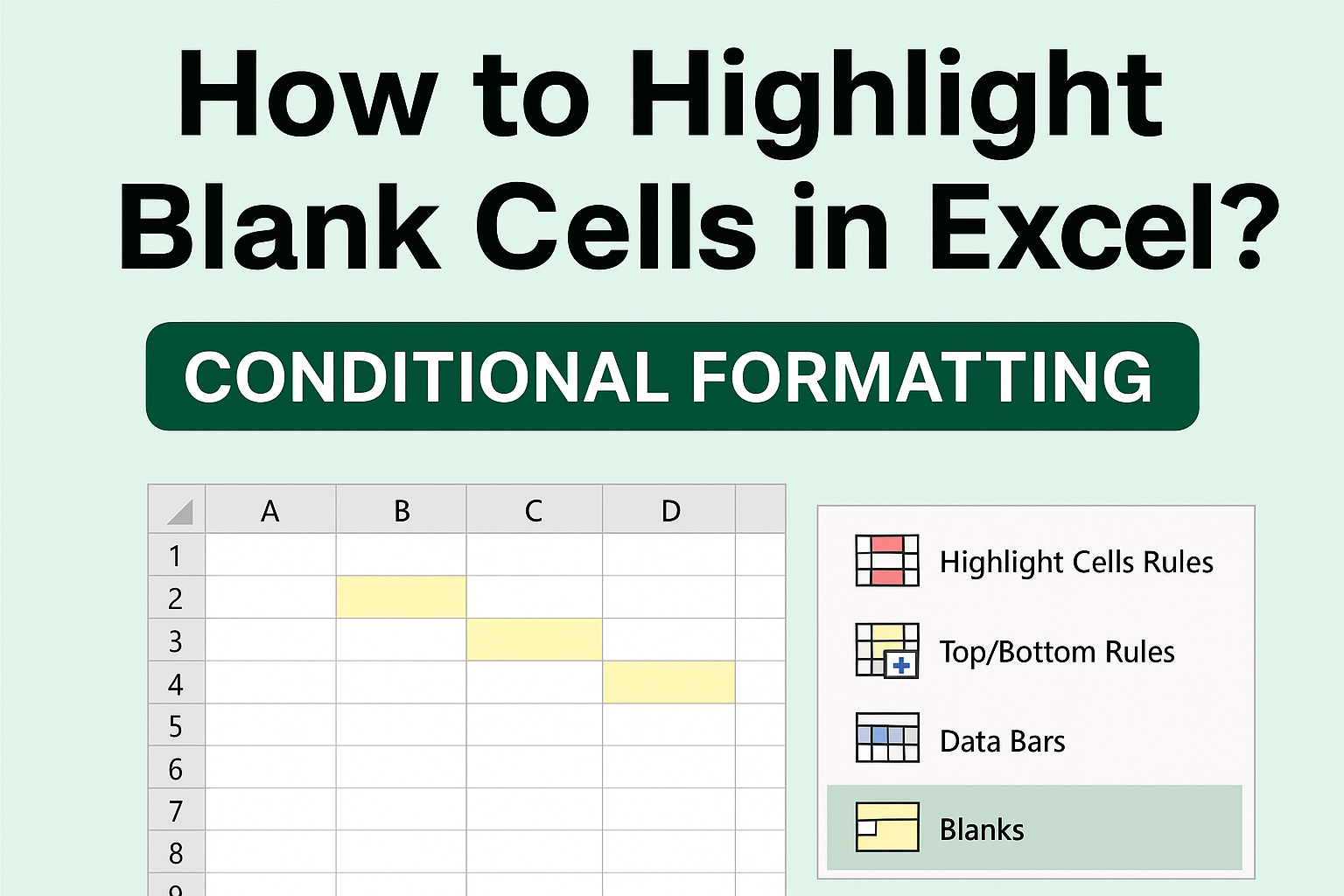 Highlight Blank Cells in Excel