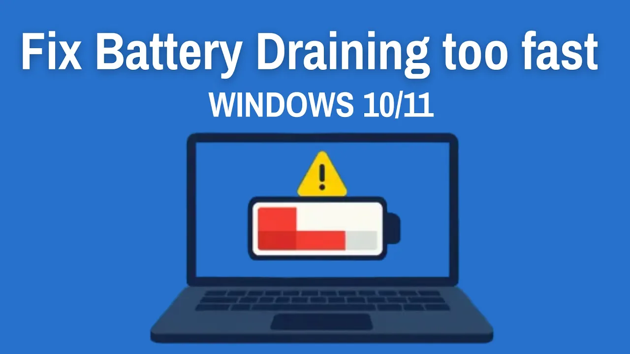 How To Fix Battery Draining too fast in Windows 10/11