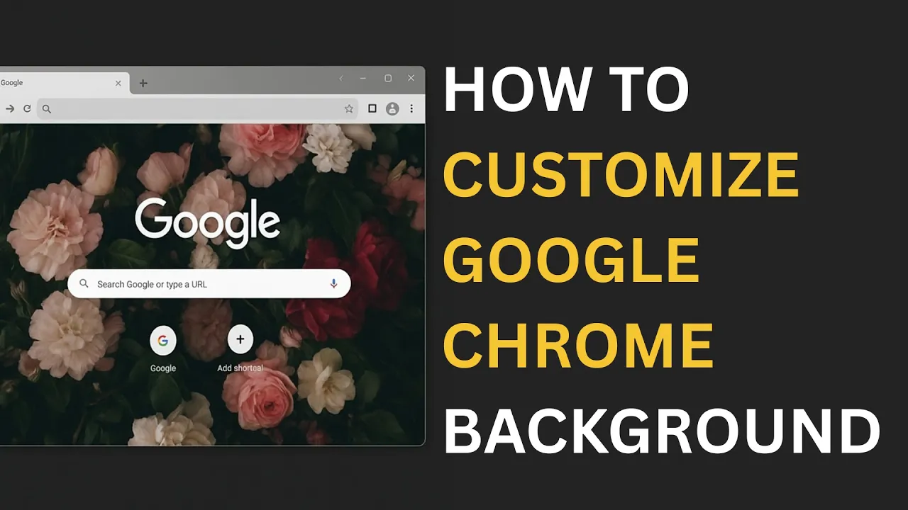 How To customize google chrome background? new tab theme