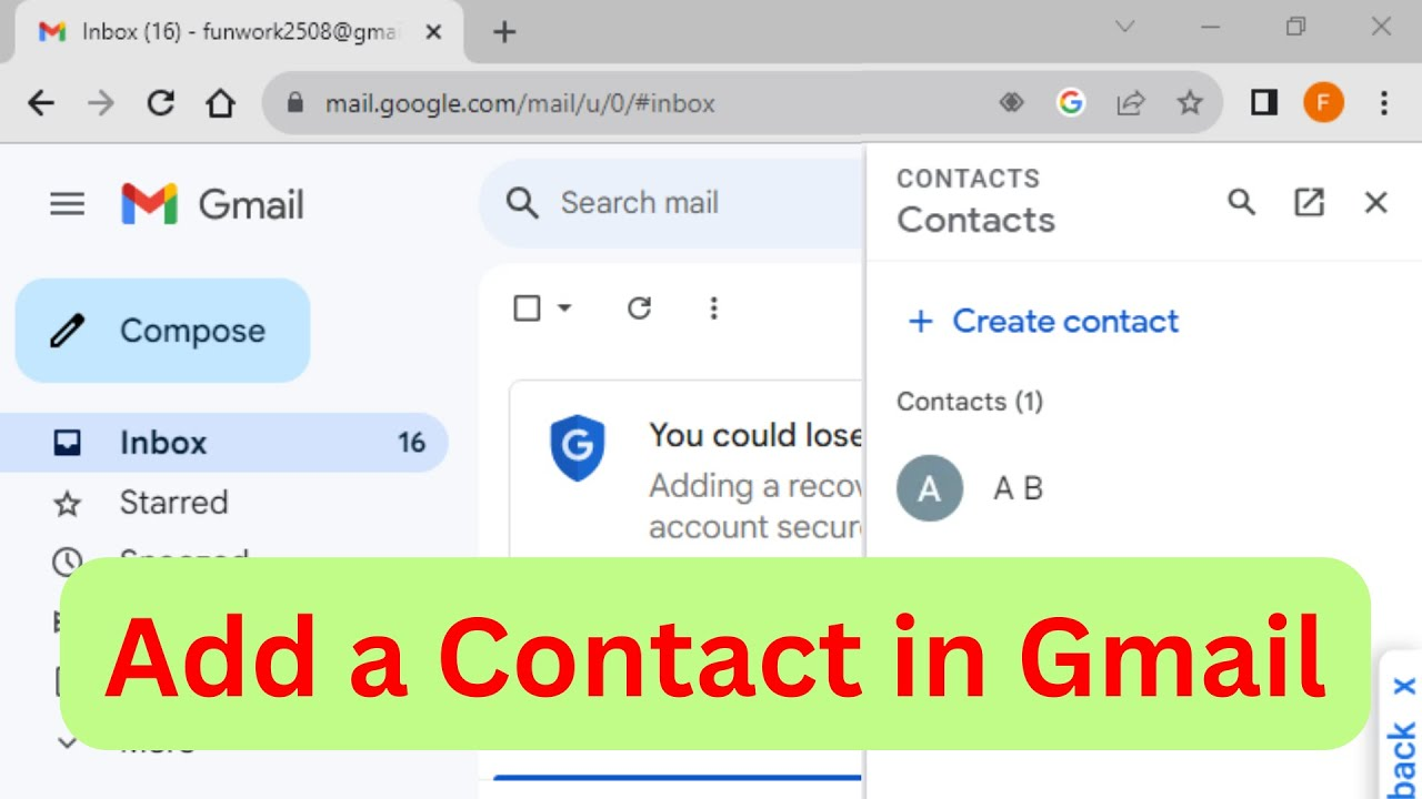 How to Add a Contact List in Gmail