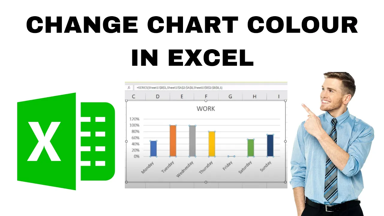 How to Change Chart Colour in Excel? Individual Bar Color