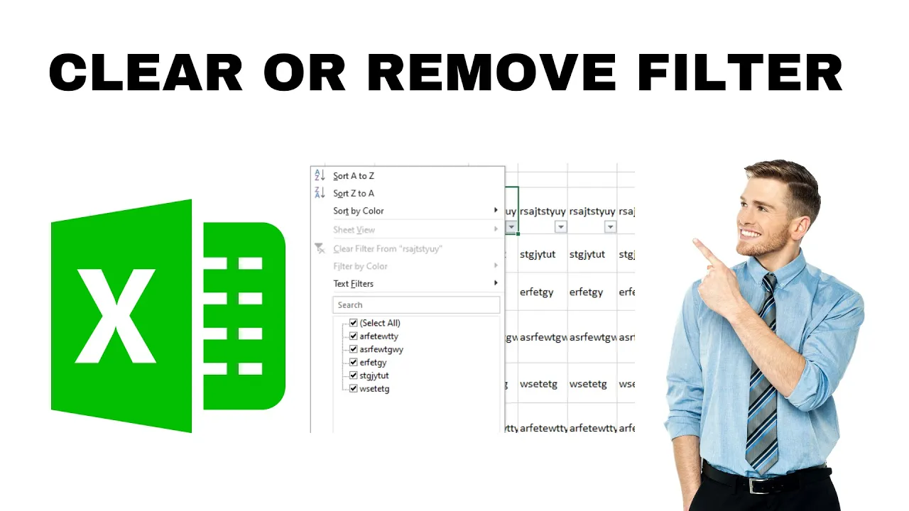 How to Clear or Remove Filter in Excel?