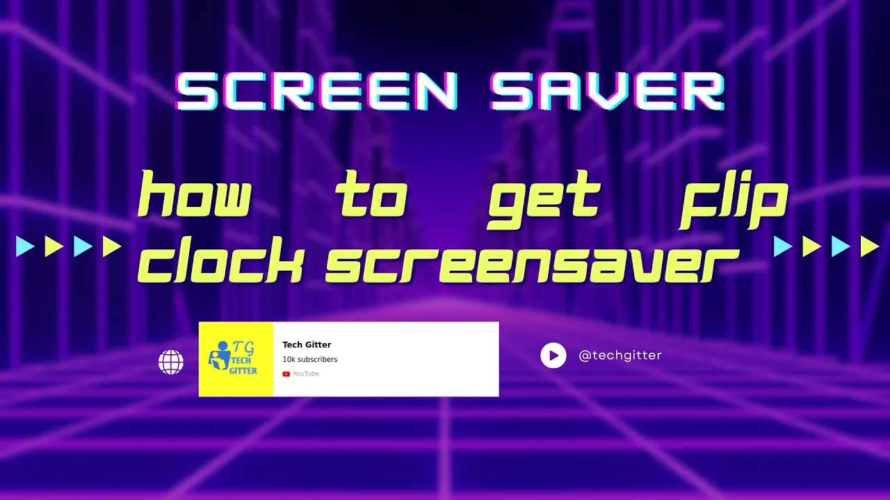 How to Get Flip Clock Screensaver | Full screen Clock for Mac &amp; Windows